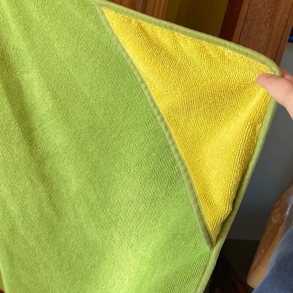 Boys Circo green triceratops dinosaur hooded towel